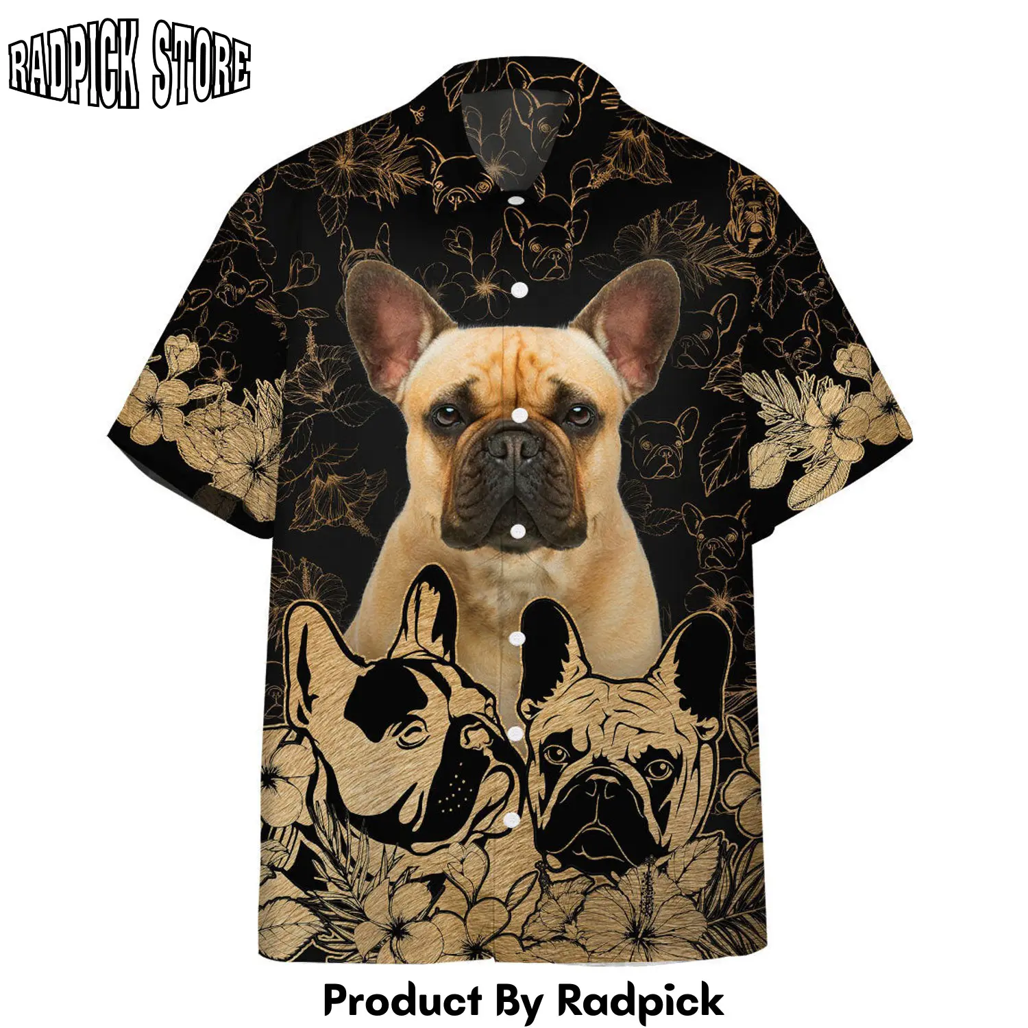 Radpick 3d french bulldog hawaii shirt rbh rp292800
